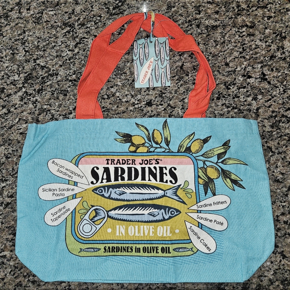 NWT Trader Joe’s Sardine Bag